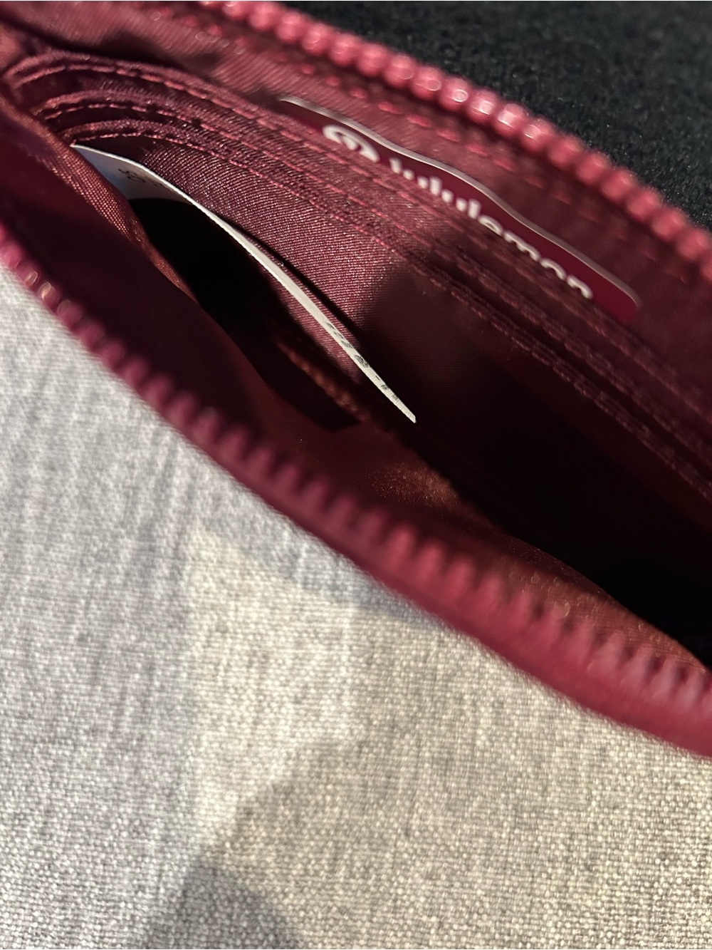 lululemon Raspberry Card & Key clippable Pouch - Picture 12 of 13